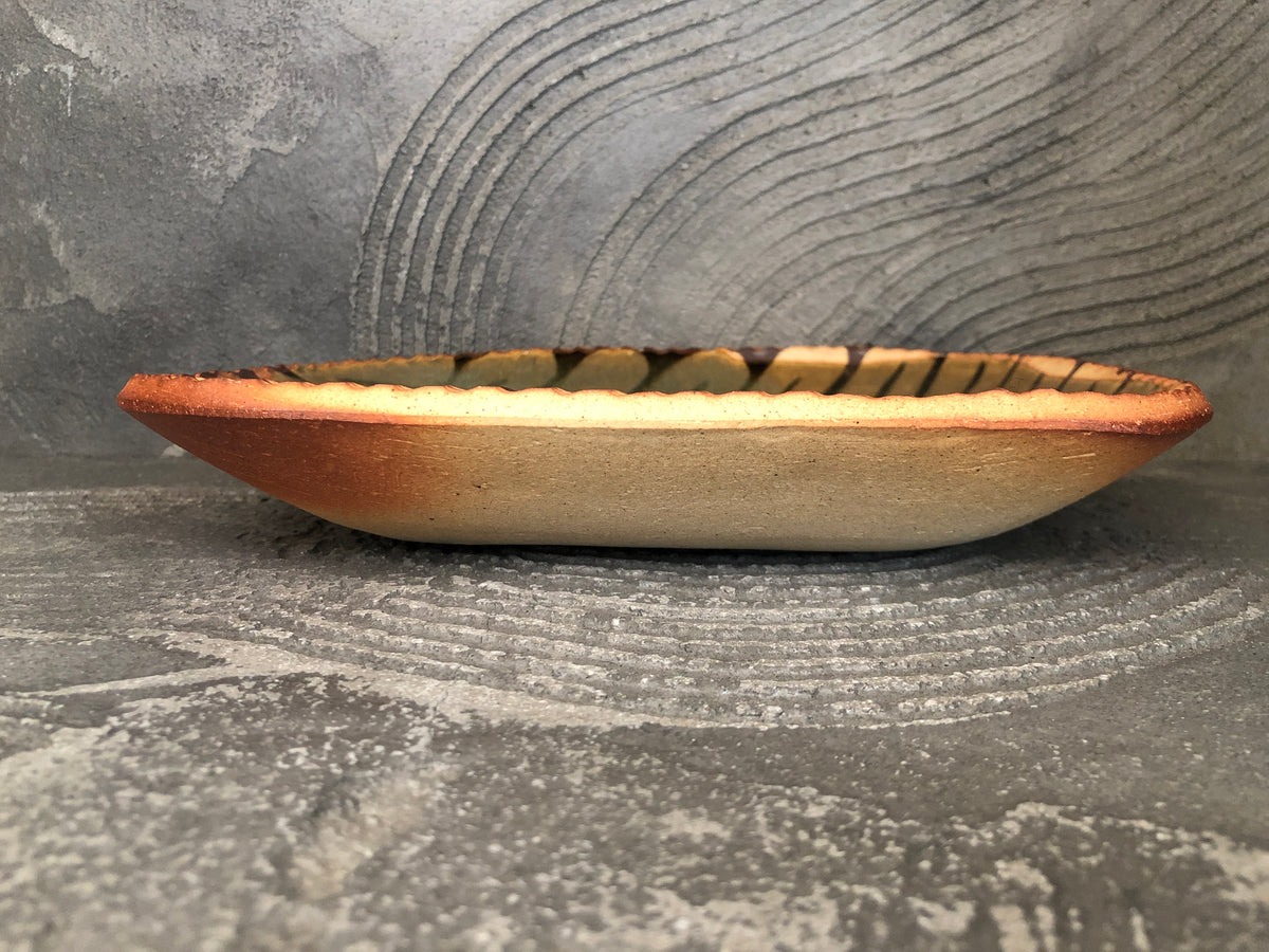 前野直史作スリップウェア 丸皿 前野直史 スリップウェア皿20 15