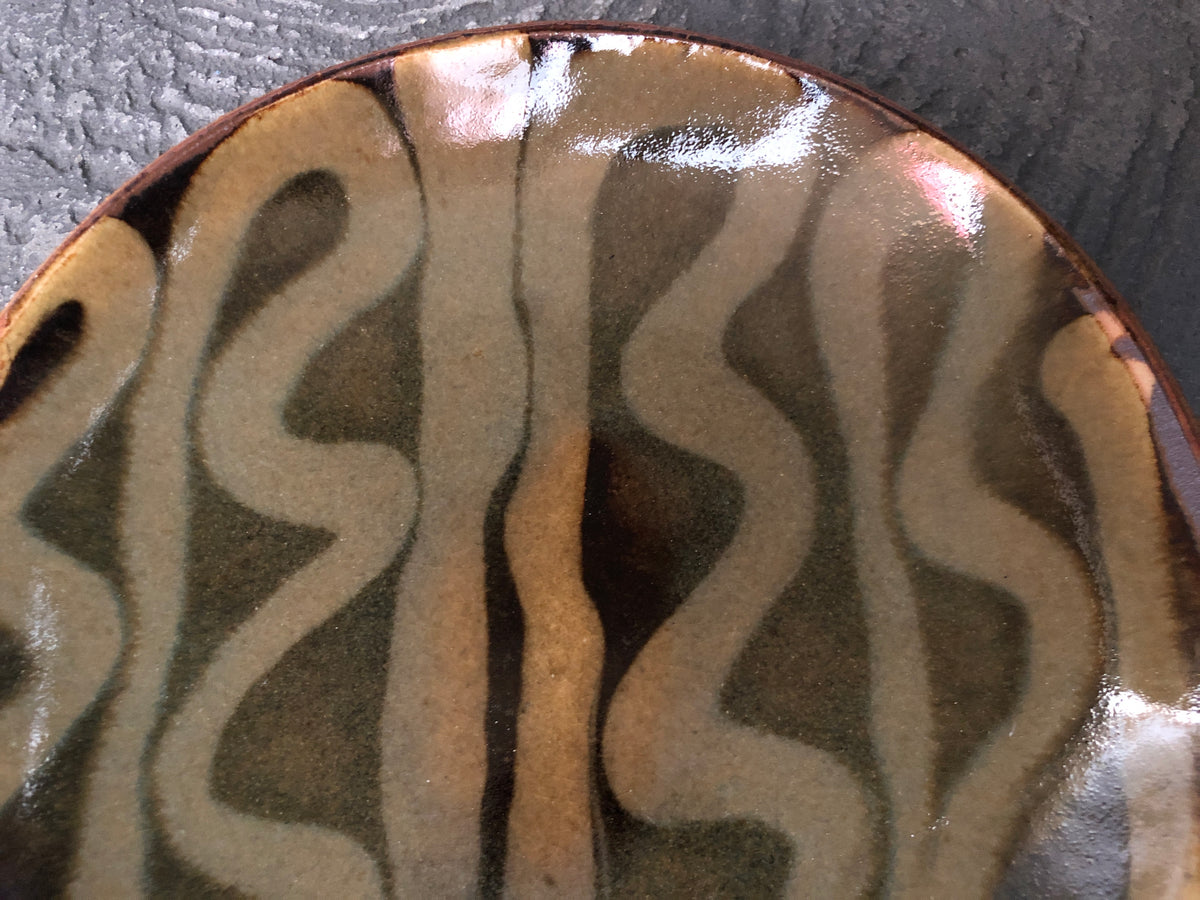 前野直史作スリップウェア　丸皿 前野直史 スリップウェア皿20 15 | くらしのギャラリー杜の街