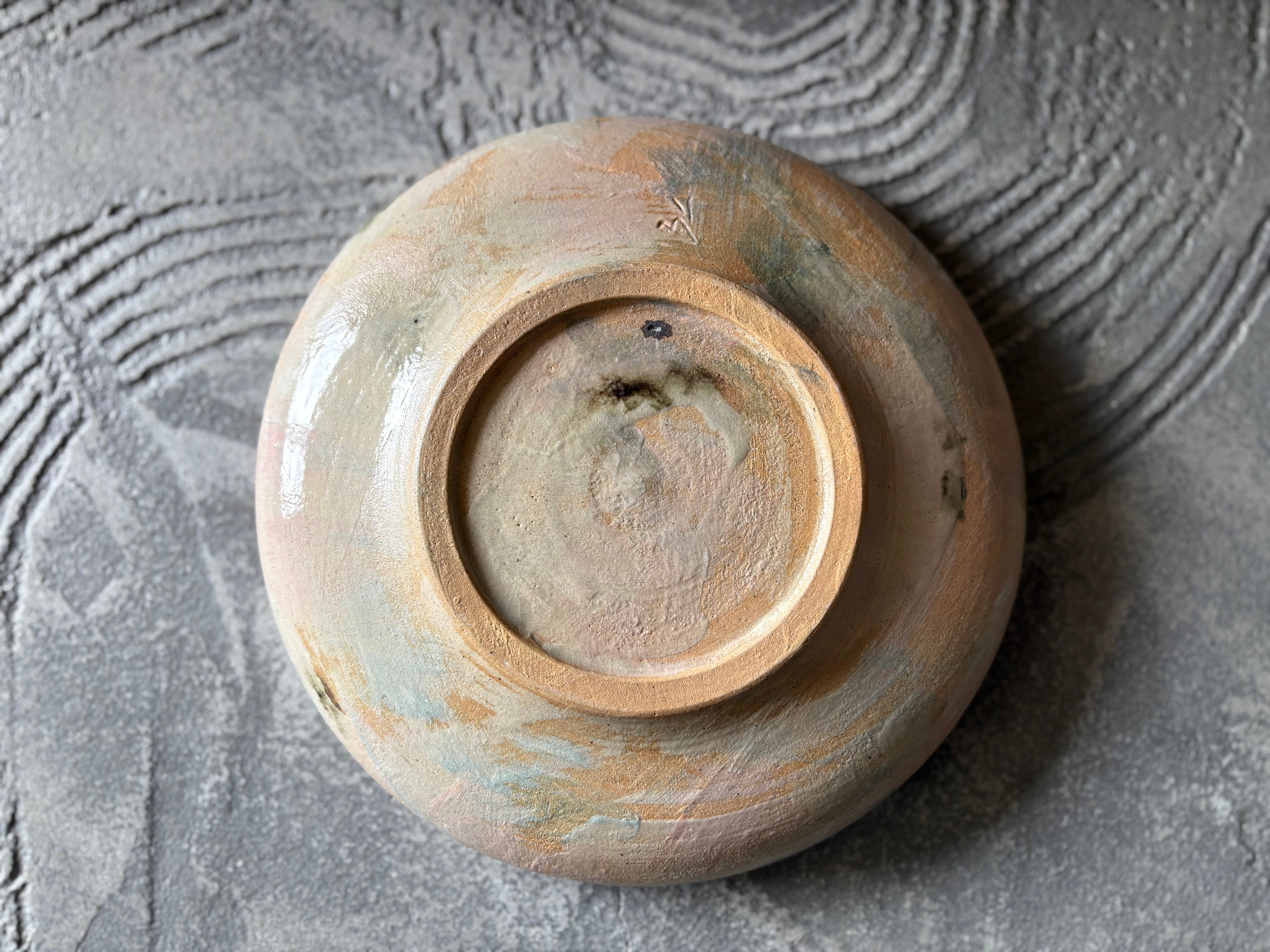 【沖縄】屋良若菜　22cm 皿　2