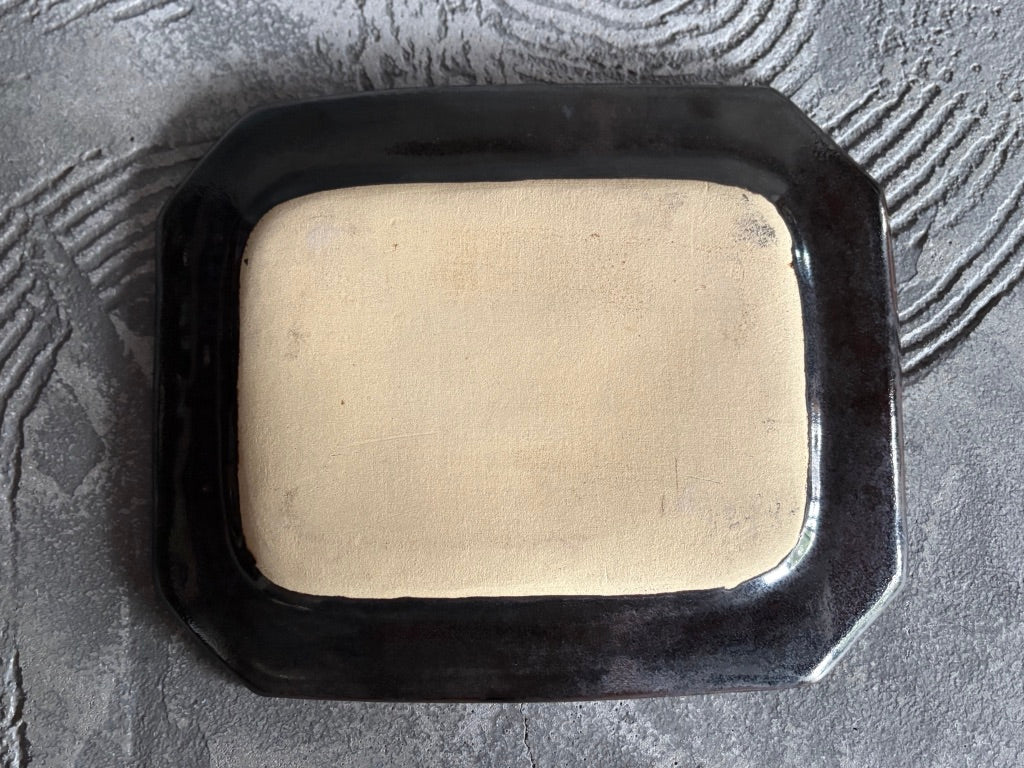 【栃木】今井　律湖　8角リムプレート皿大14