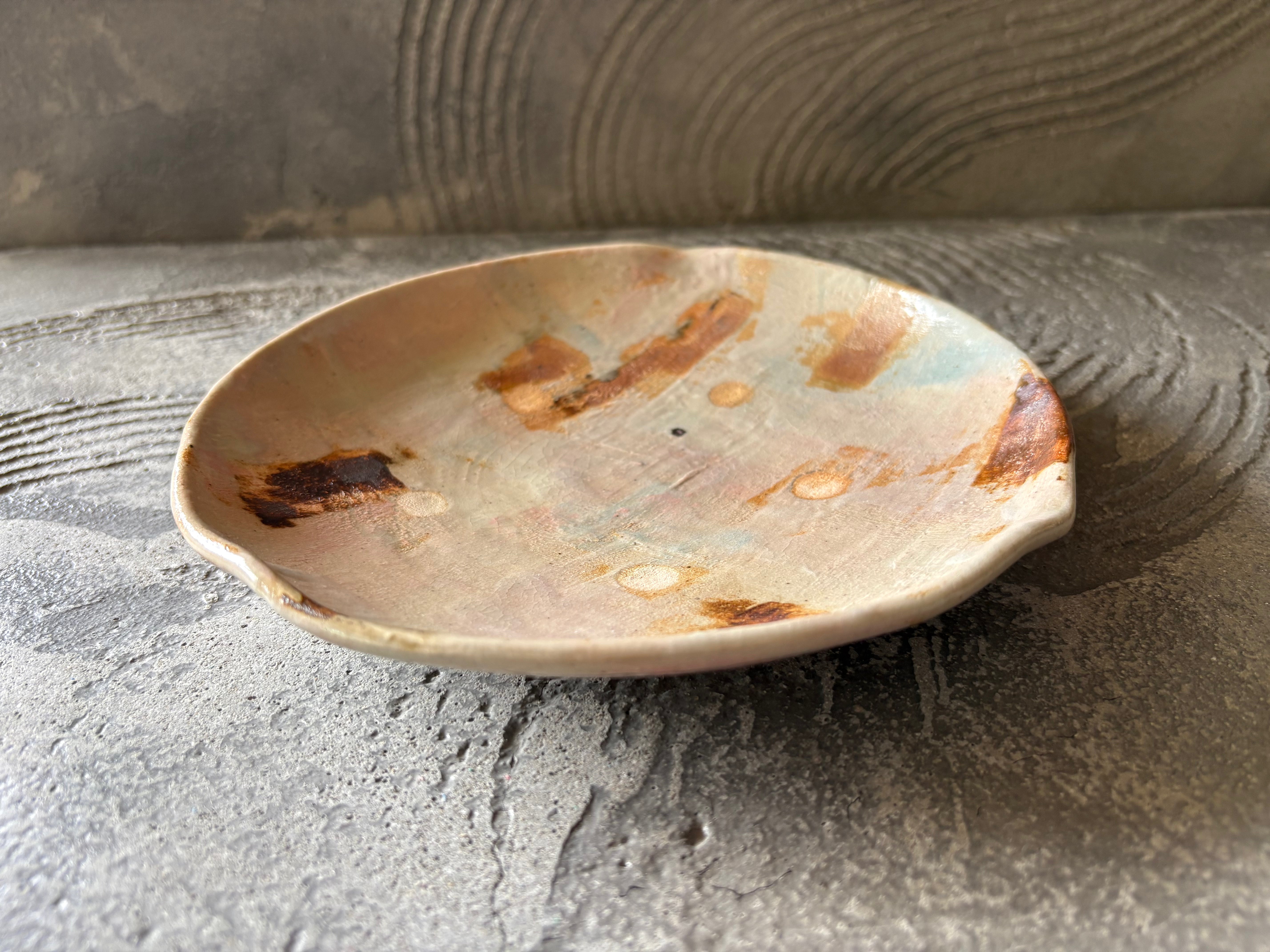 【沖縄】屋良若菜　19cm 皿　7