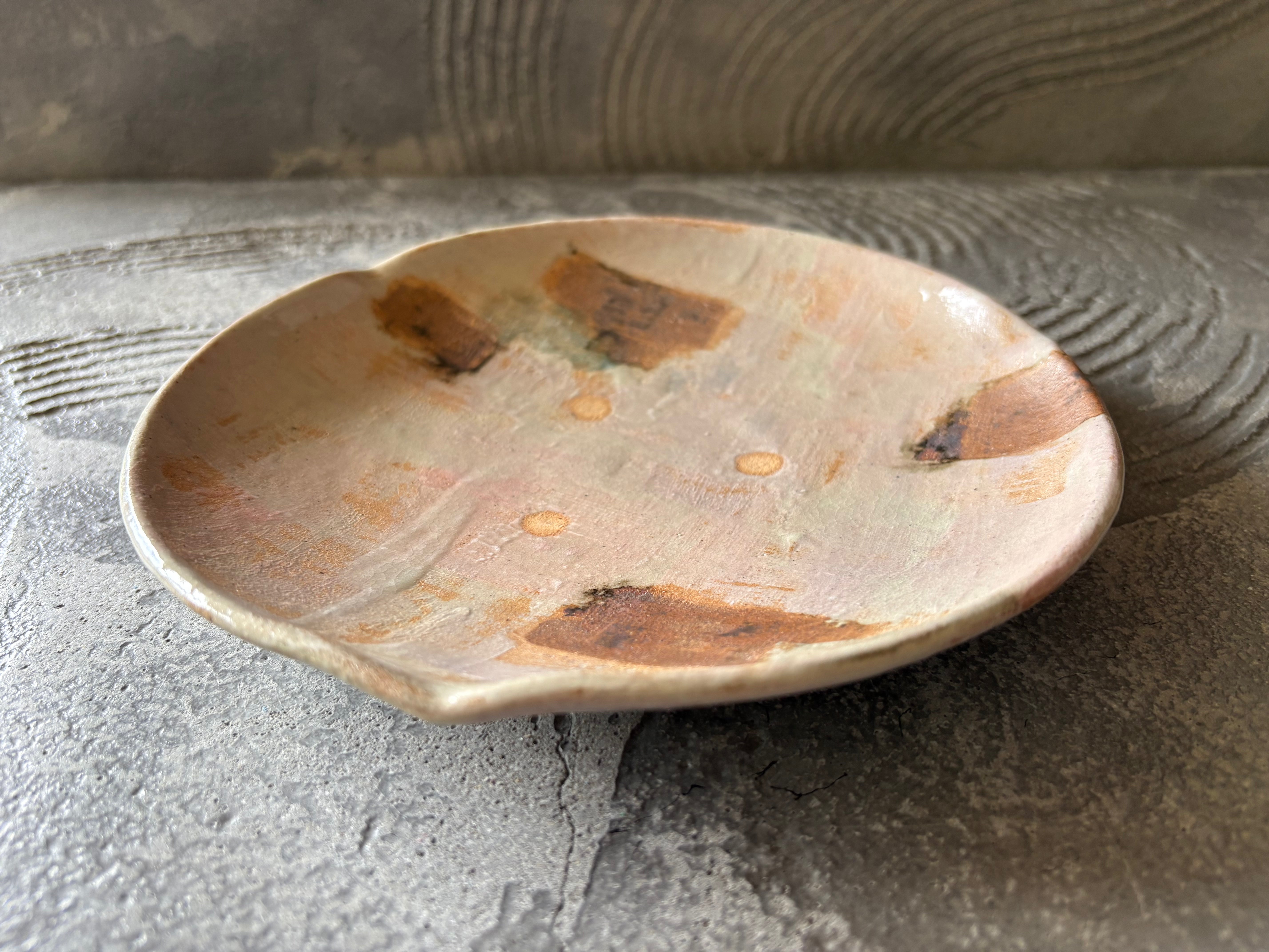 【沖縄】屋良若菜　19cm 皿　14