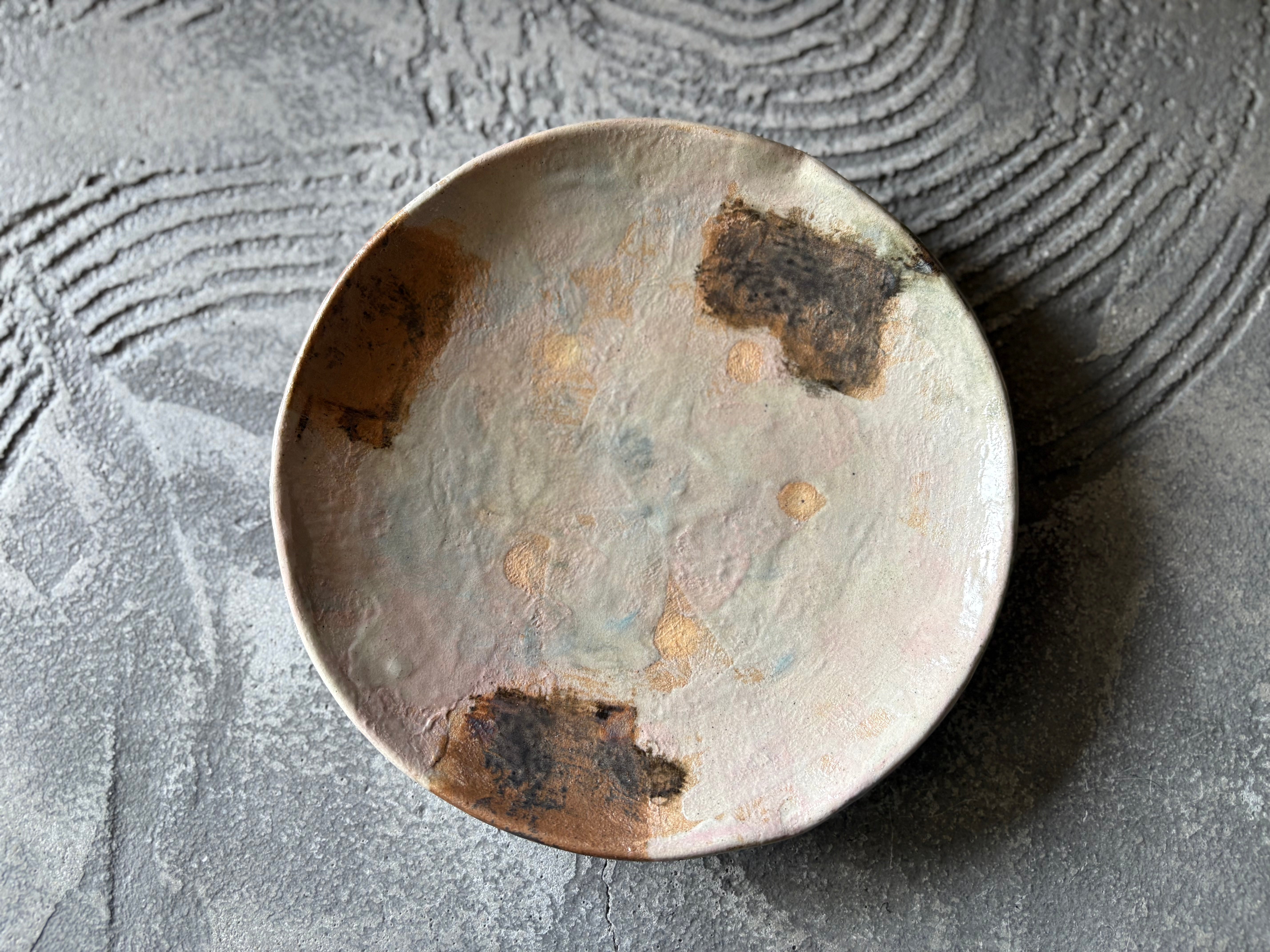 【沖縄】屋良若菜　19cm 皿　9
