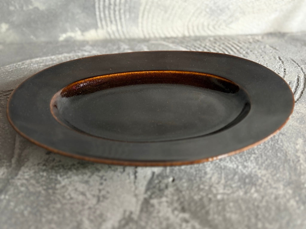【栃木】今井　律湖　オーバル皿17