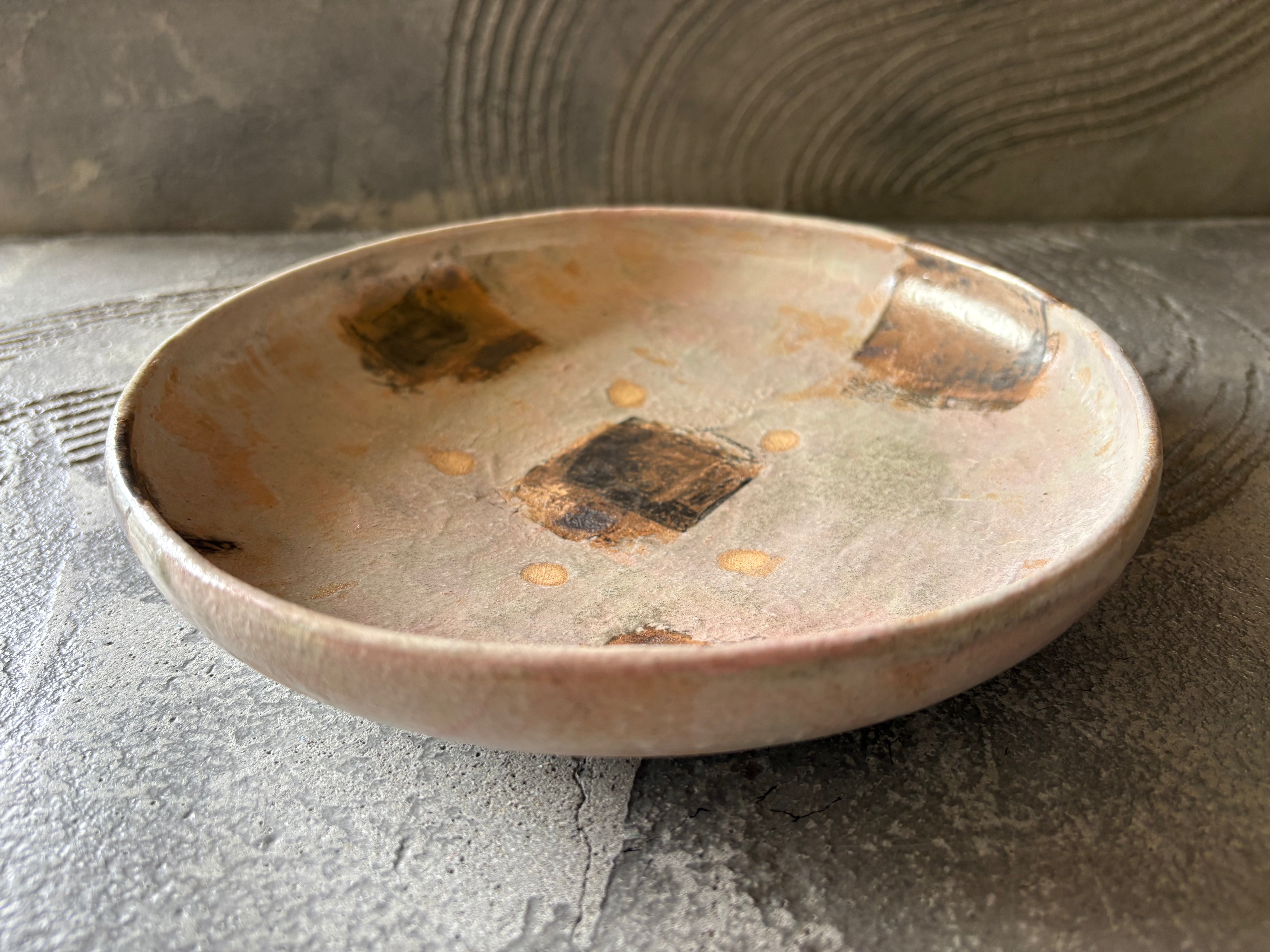 【沖縄】屋良若菜　22cm 皿　4