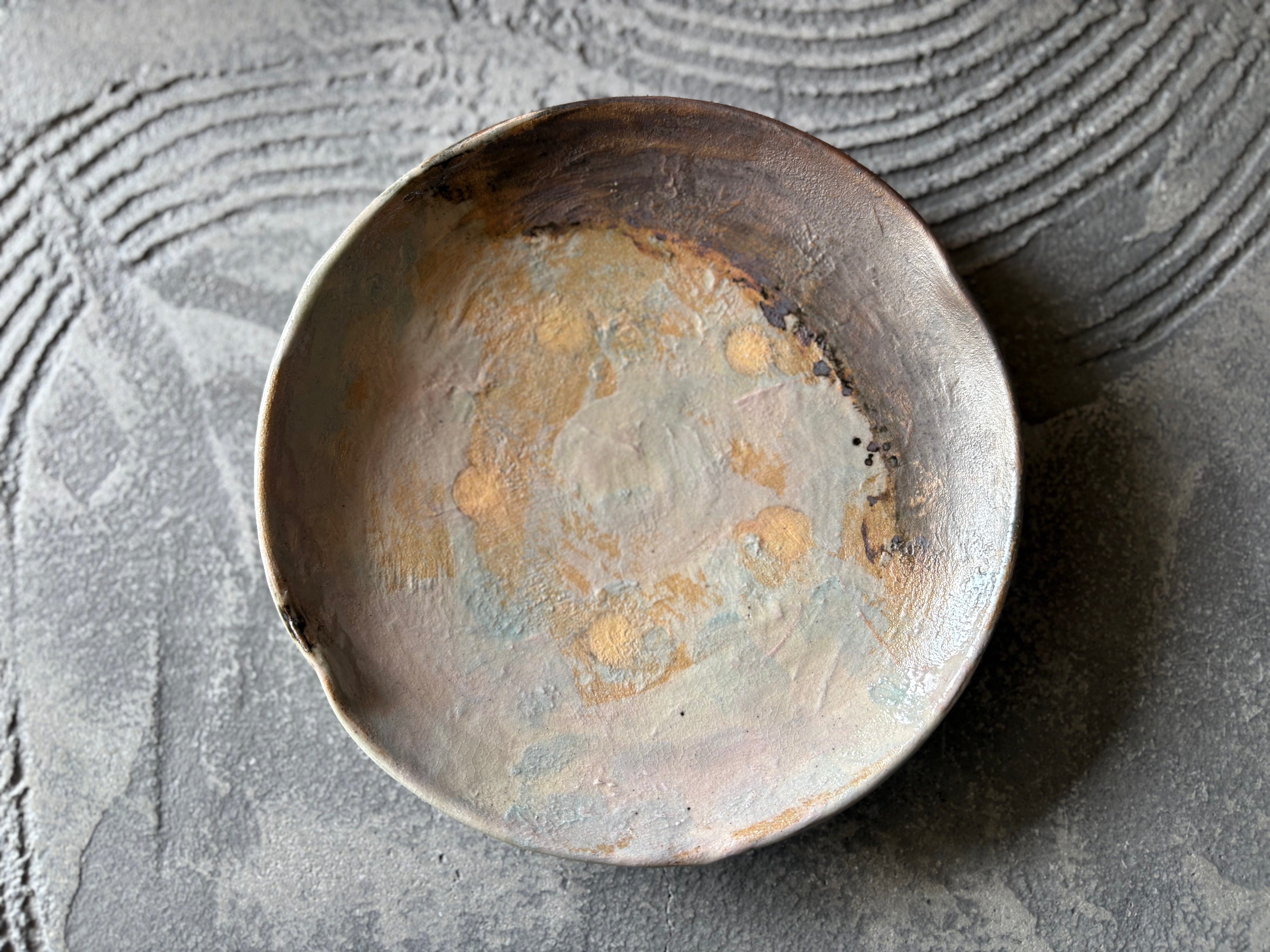 【沖縄】屋良若菜　19cm 皿　17