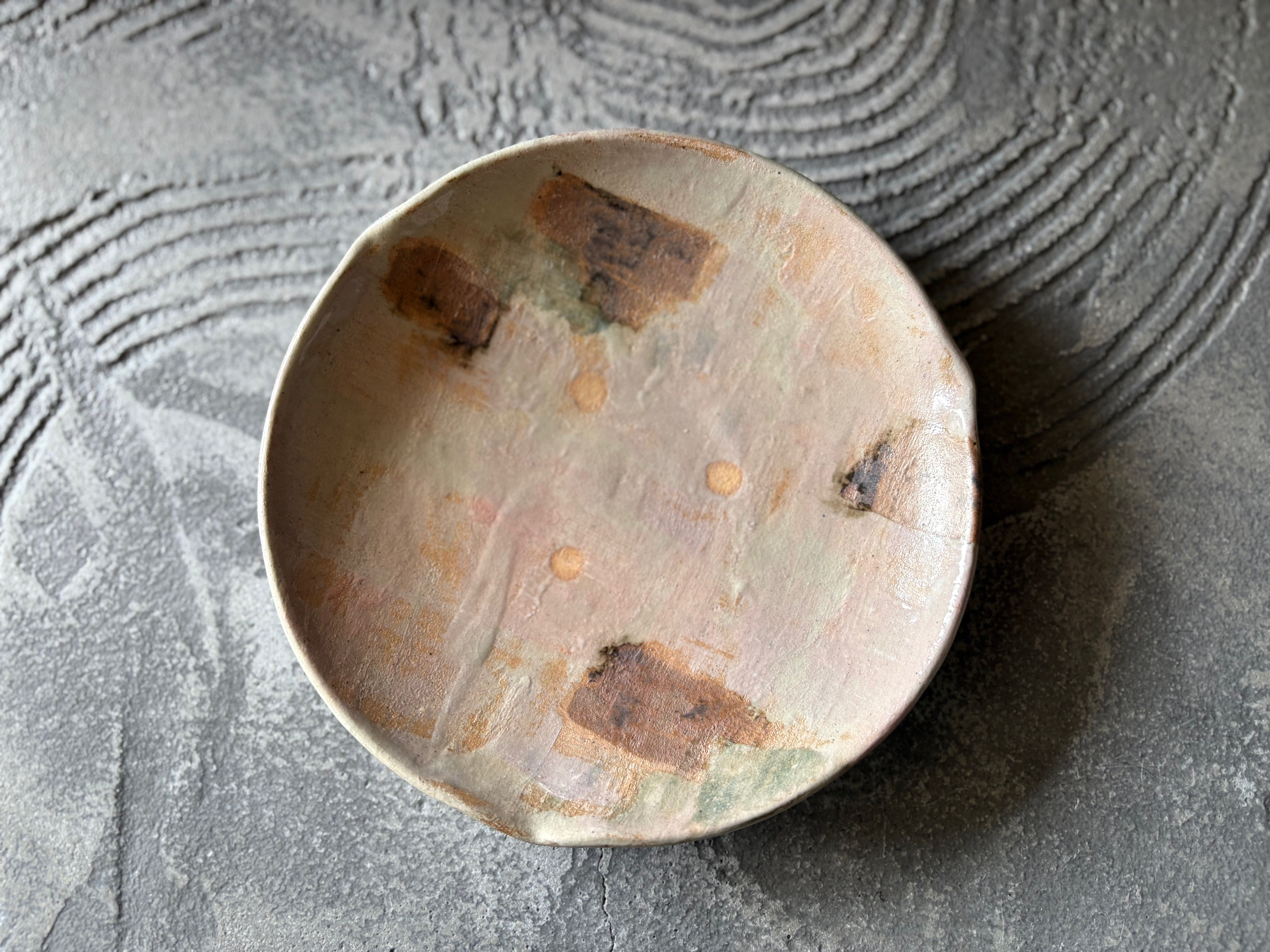 【沖縄】屋良若菜　19cm 皿　14