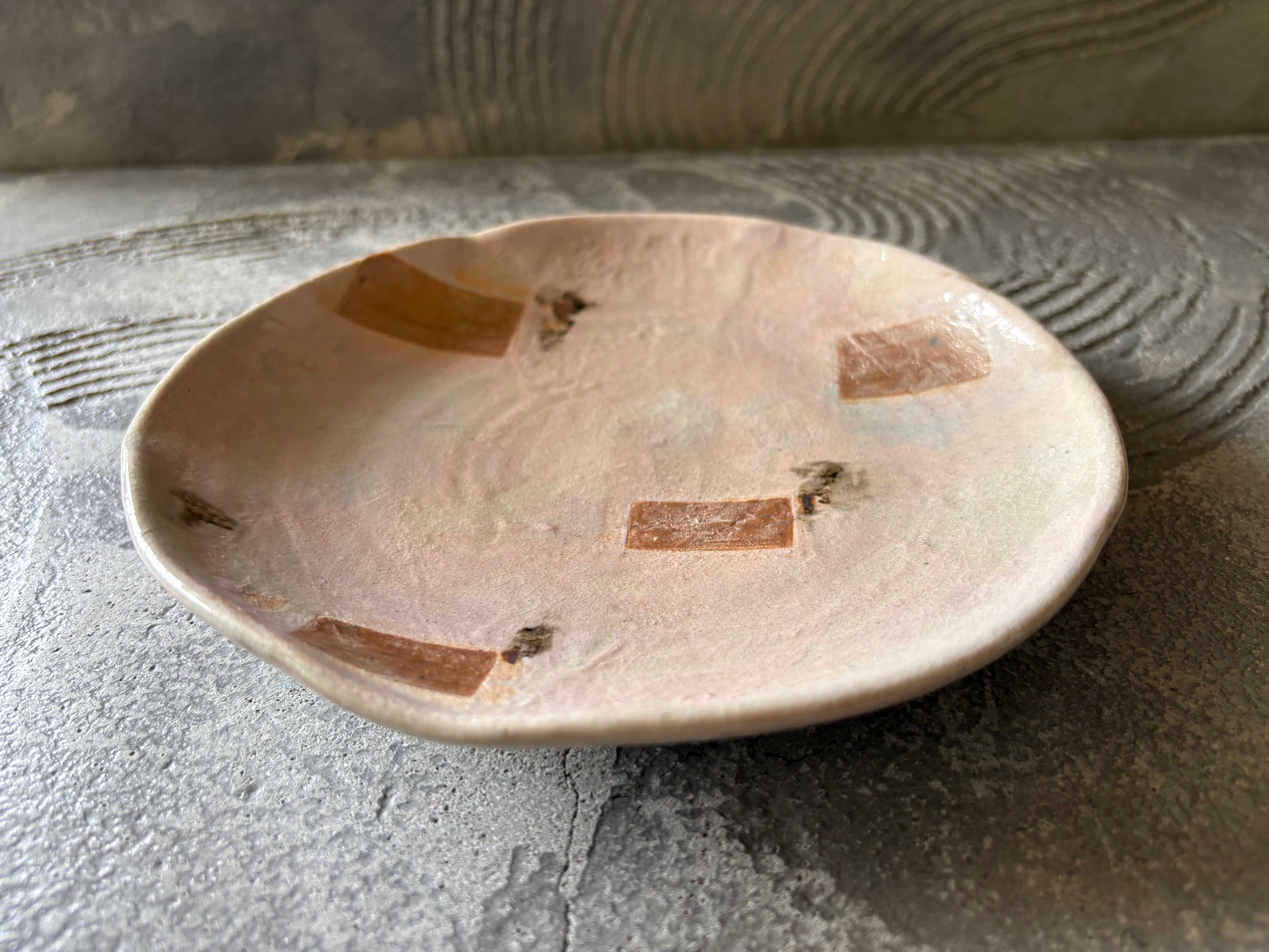 【沖縄】屋良若菜　19cm 皿　10