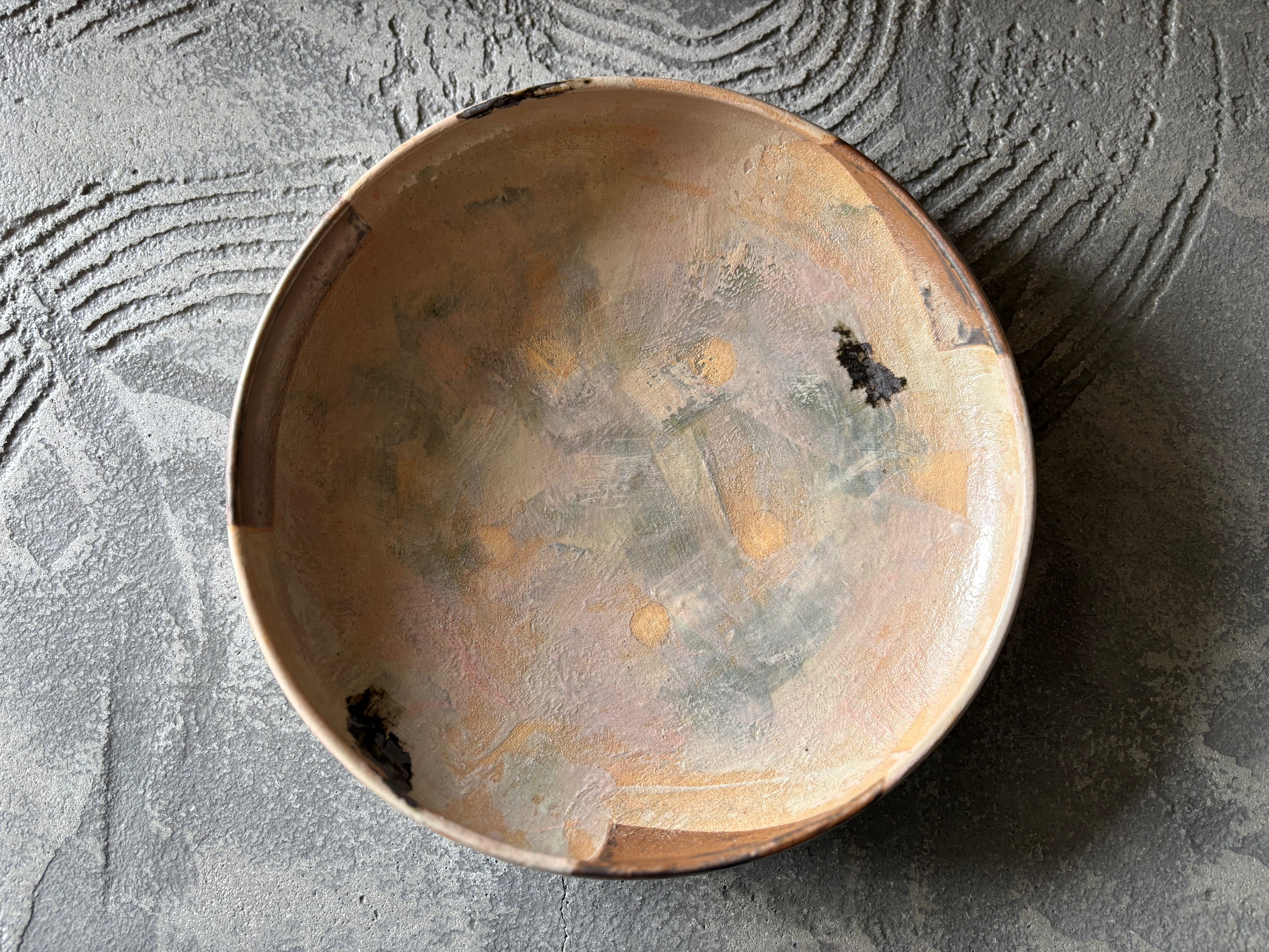 【沖縄】屋良若菜　22cm 皿　2