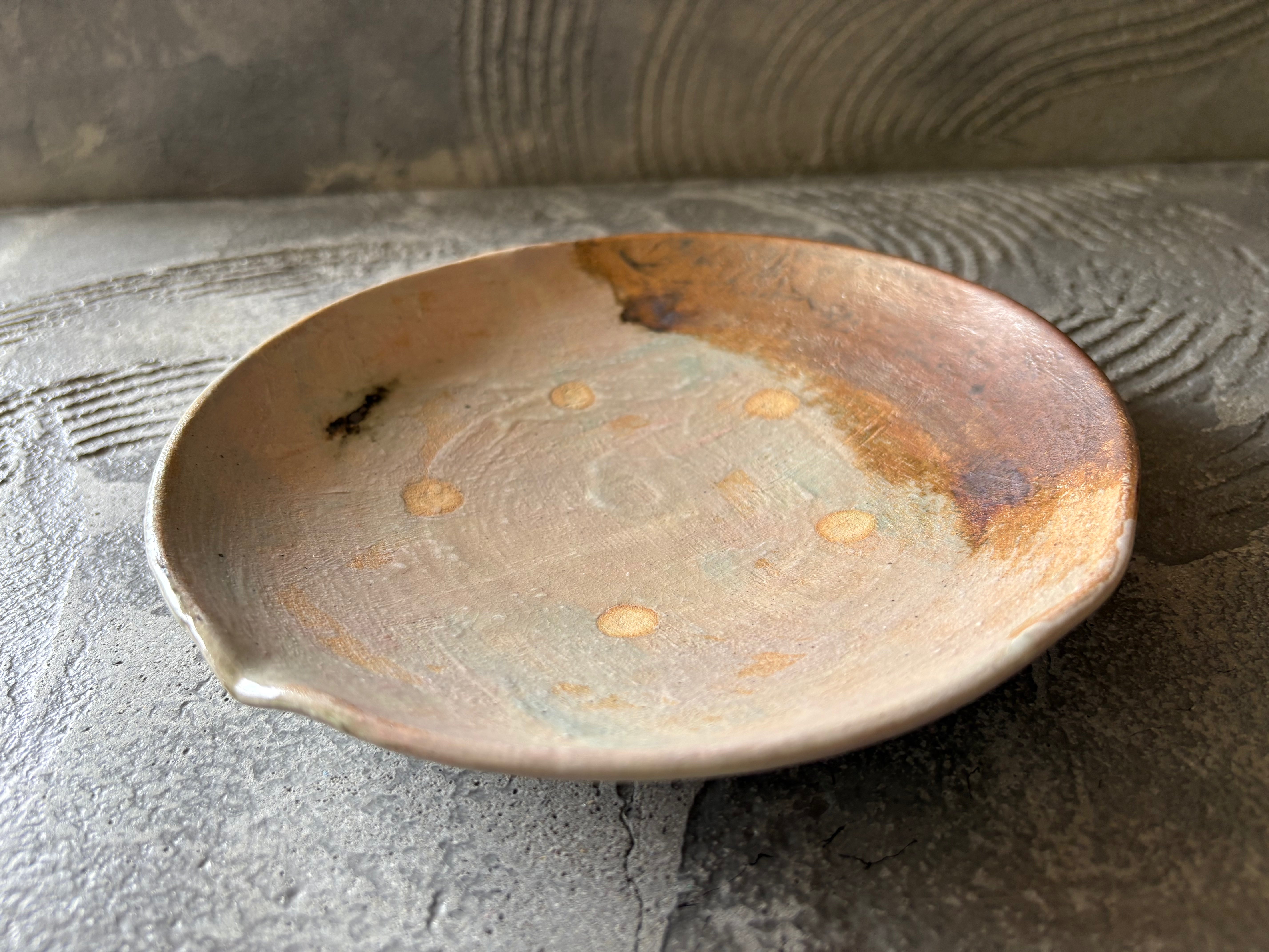 【沖縄】屋良若菜　19cm 皿　16
