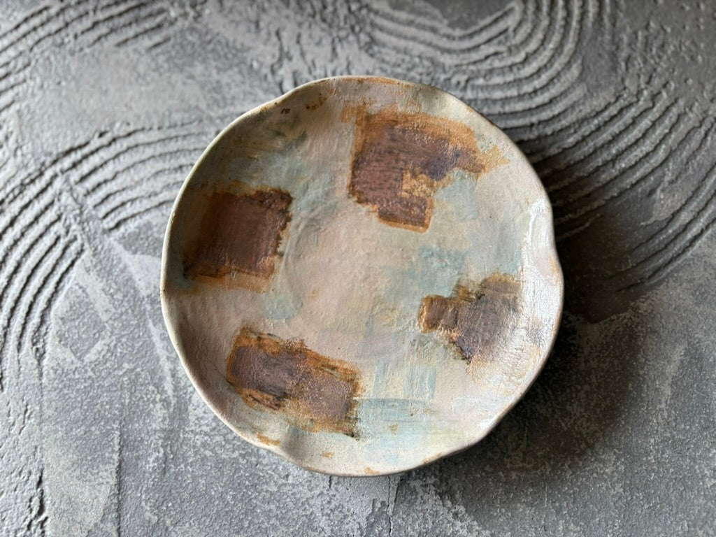 【沖縄】屋良若菜　19cm 皿　19