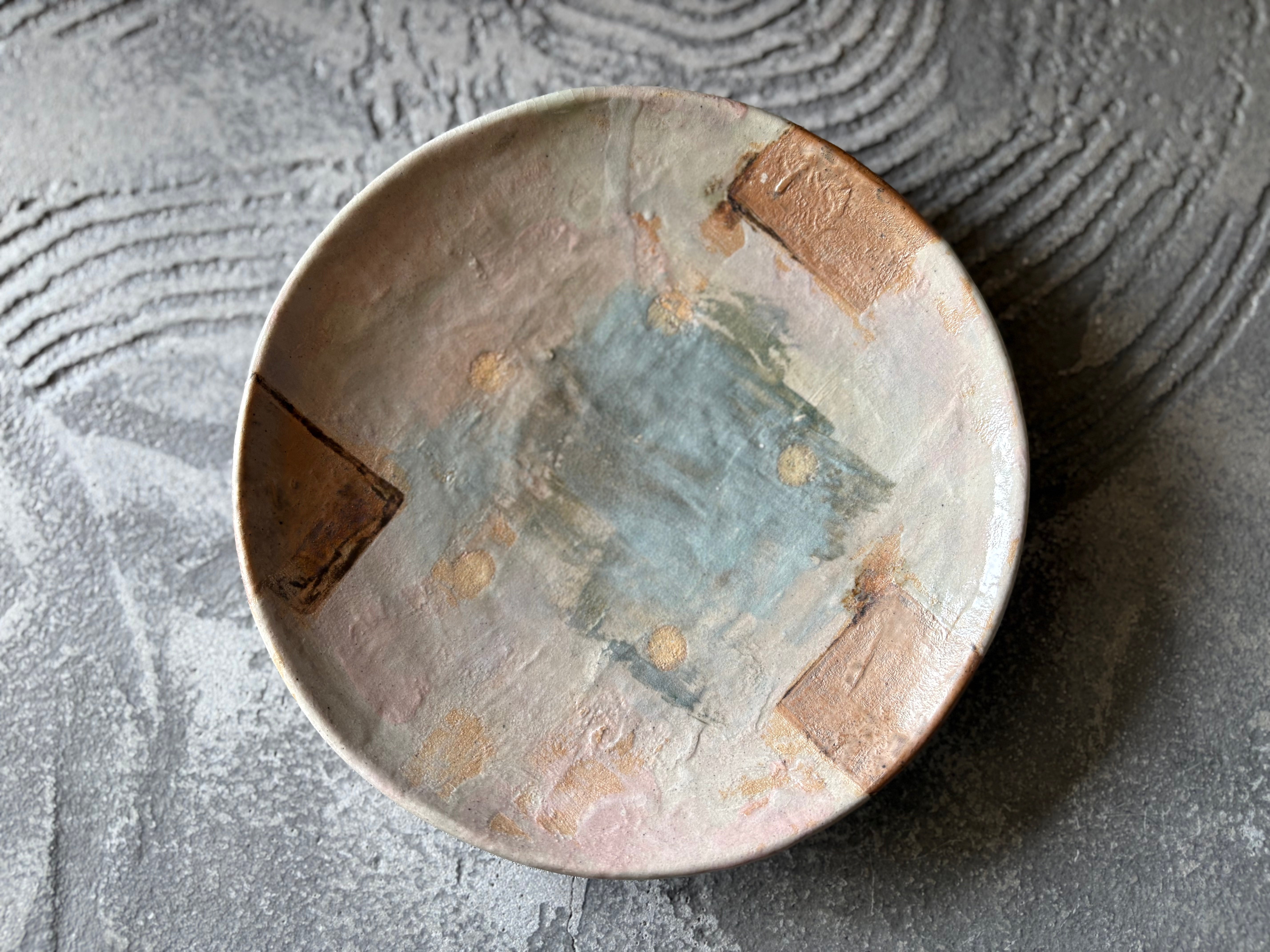 【沖縄】屋良若菜　19cm 皿　13