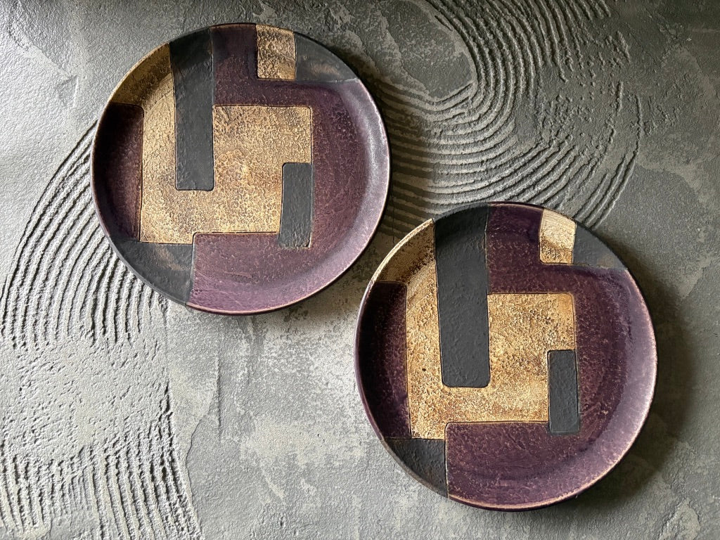 koo pottery【沖縄】仲田雅也　8寸プレート皿3