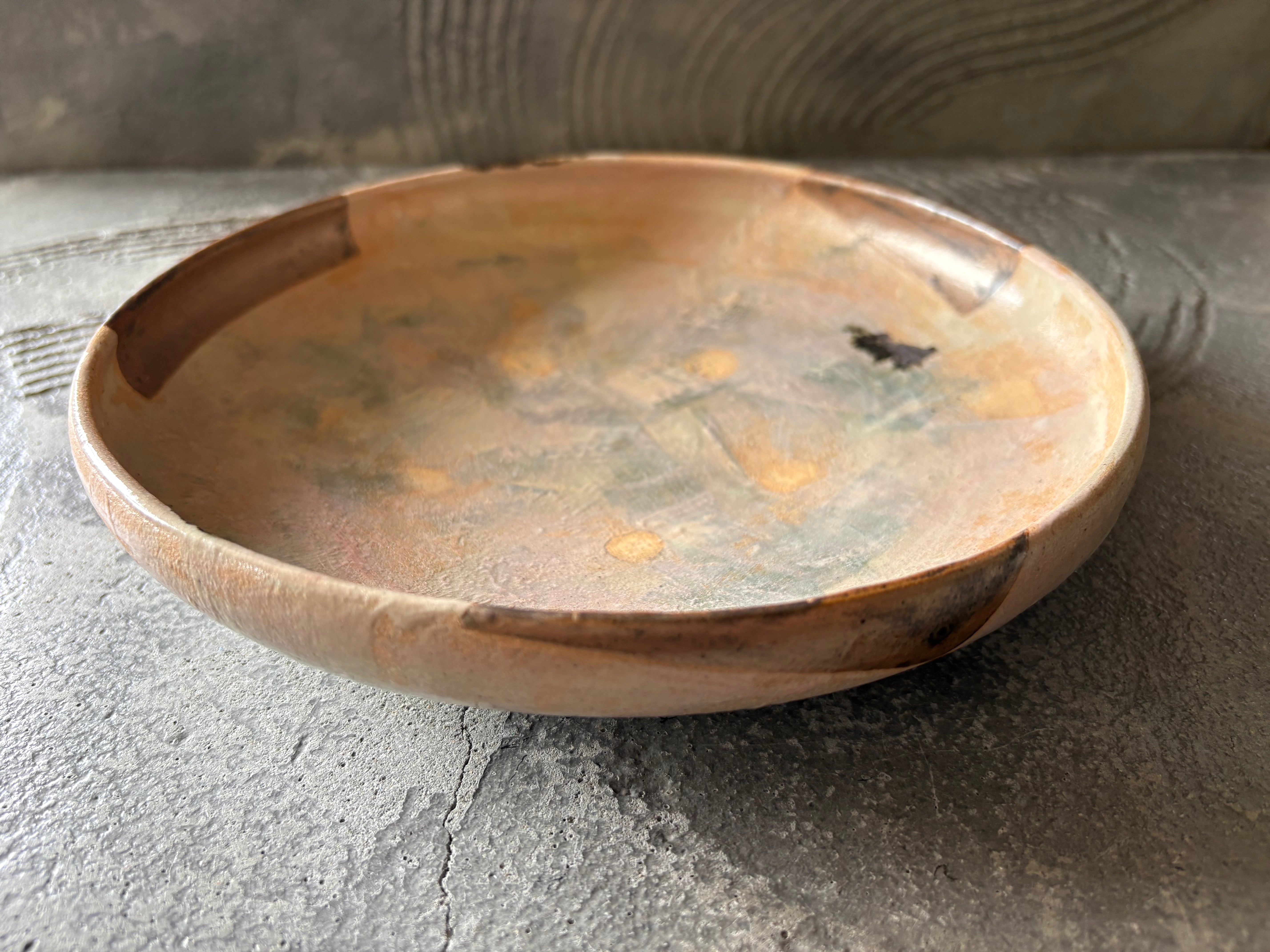 【沖縄】屋良若菜　22cm 皿　2