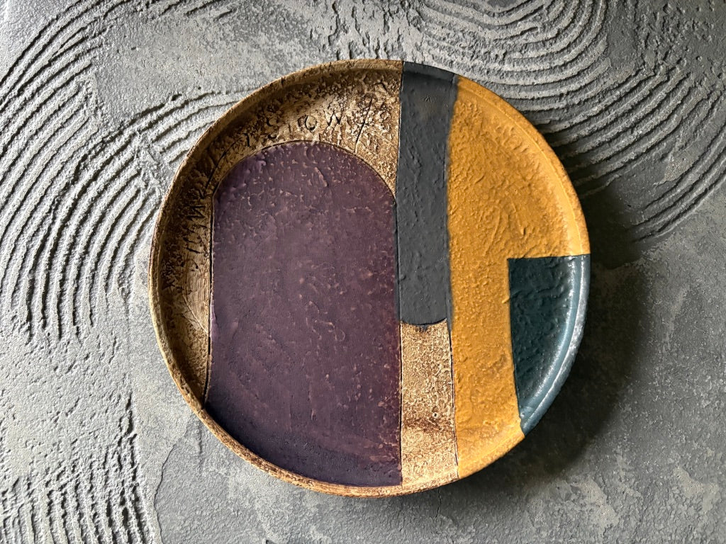 koo pottery【沖縄】仲田雅也　8寸プレート皿5