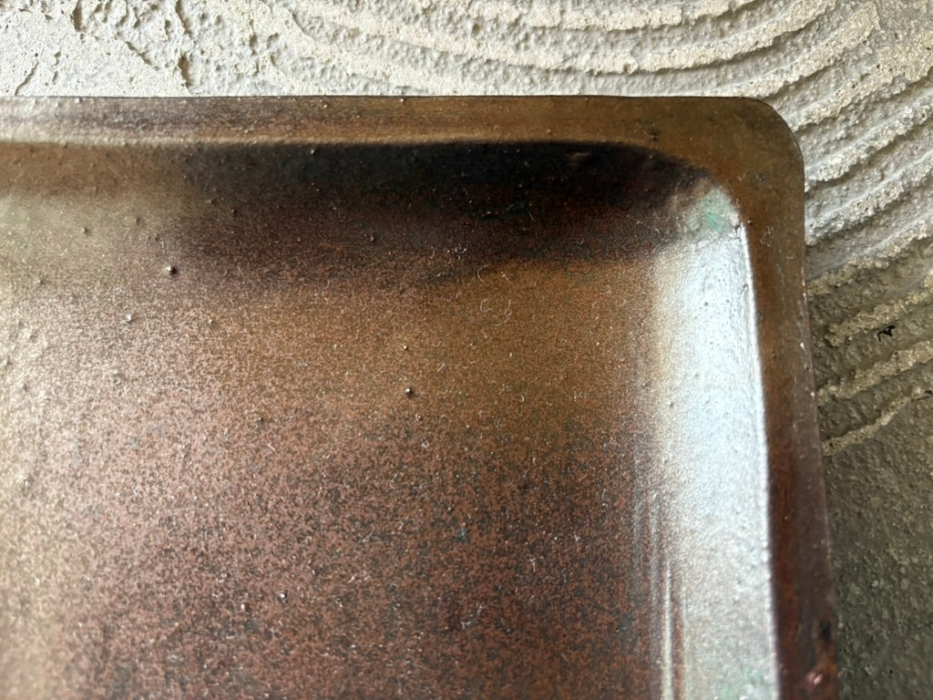野はら屋【鹿児島】佐々木かおり　黒釉角皿4