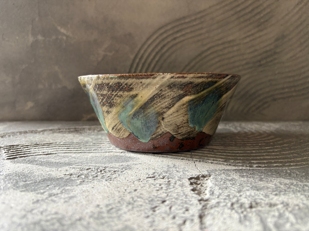 571.秋直 窯変辰砂釉鼓釘丸 盆栽鉢 植木鉢 9.8*3cm 571.秋直 窯変辰砂釉鼓釘丸 盆栽鉢 植木鉢 9.8*3cm