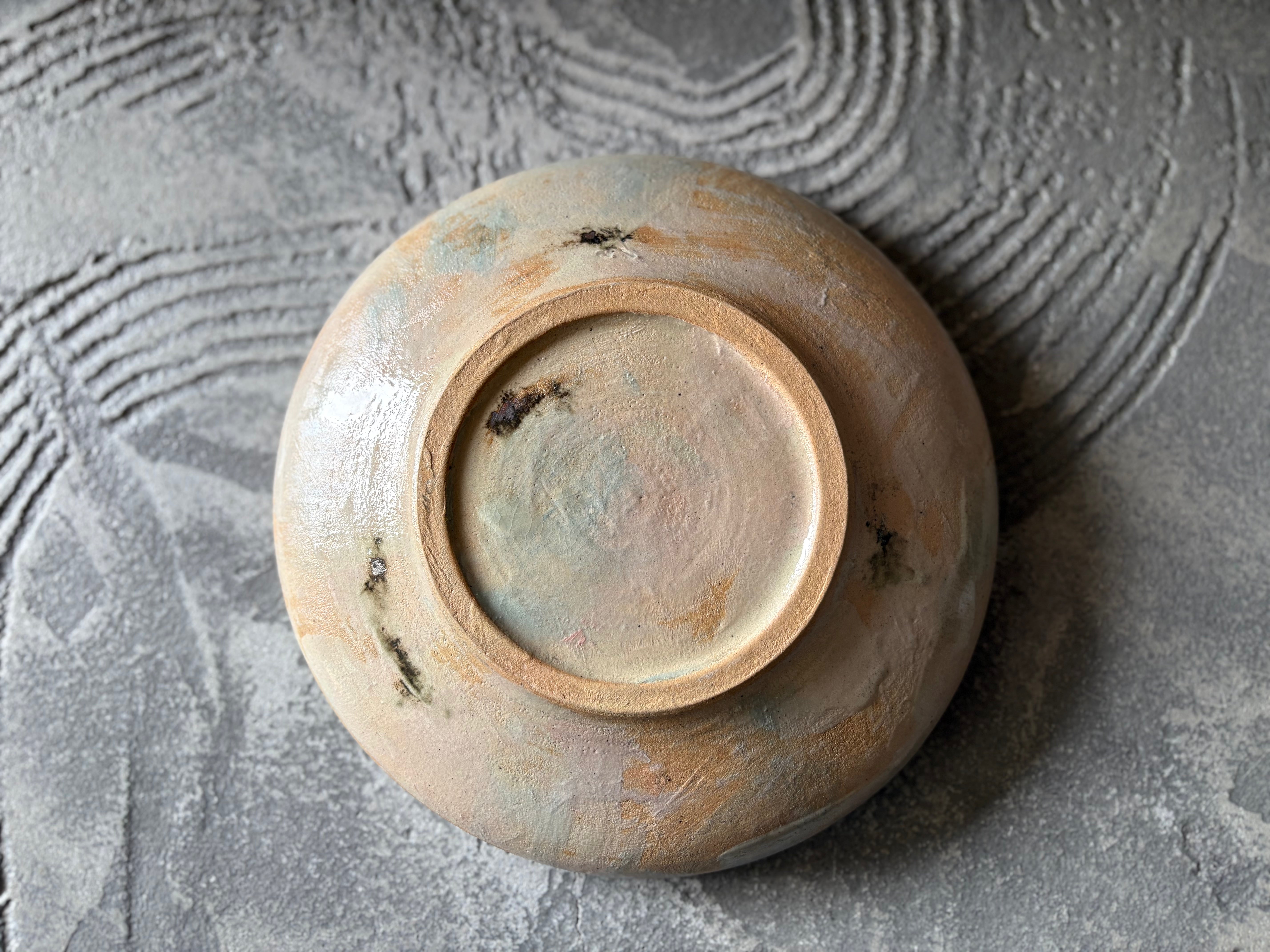 【沖縄】屋良若菜　22cm 皿　3