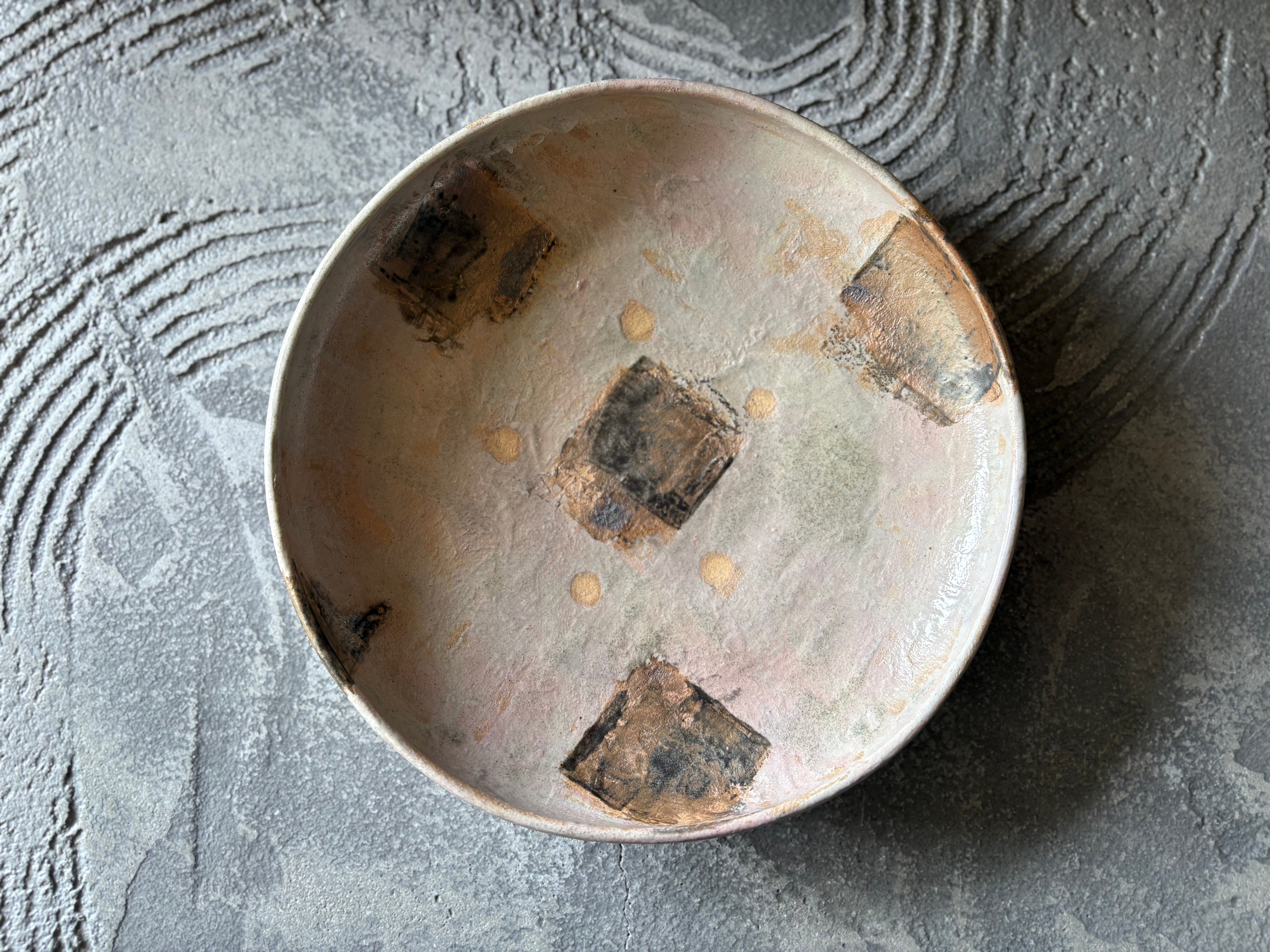 【沖縄】屋良若菜　22cm 皿　4