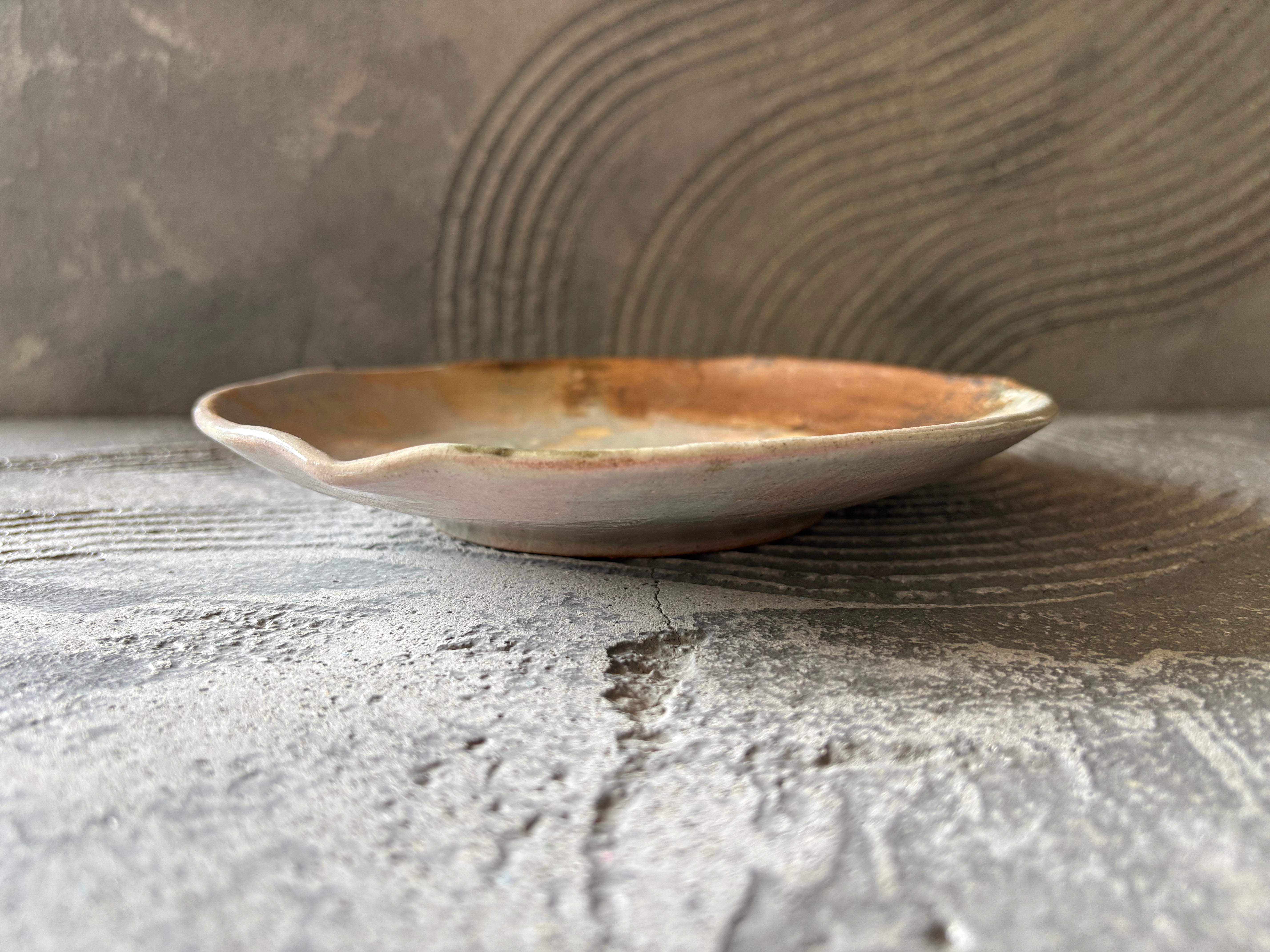 【沖縄】屋良若菜　19cm 皿　15