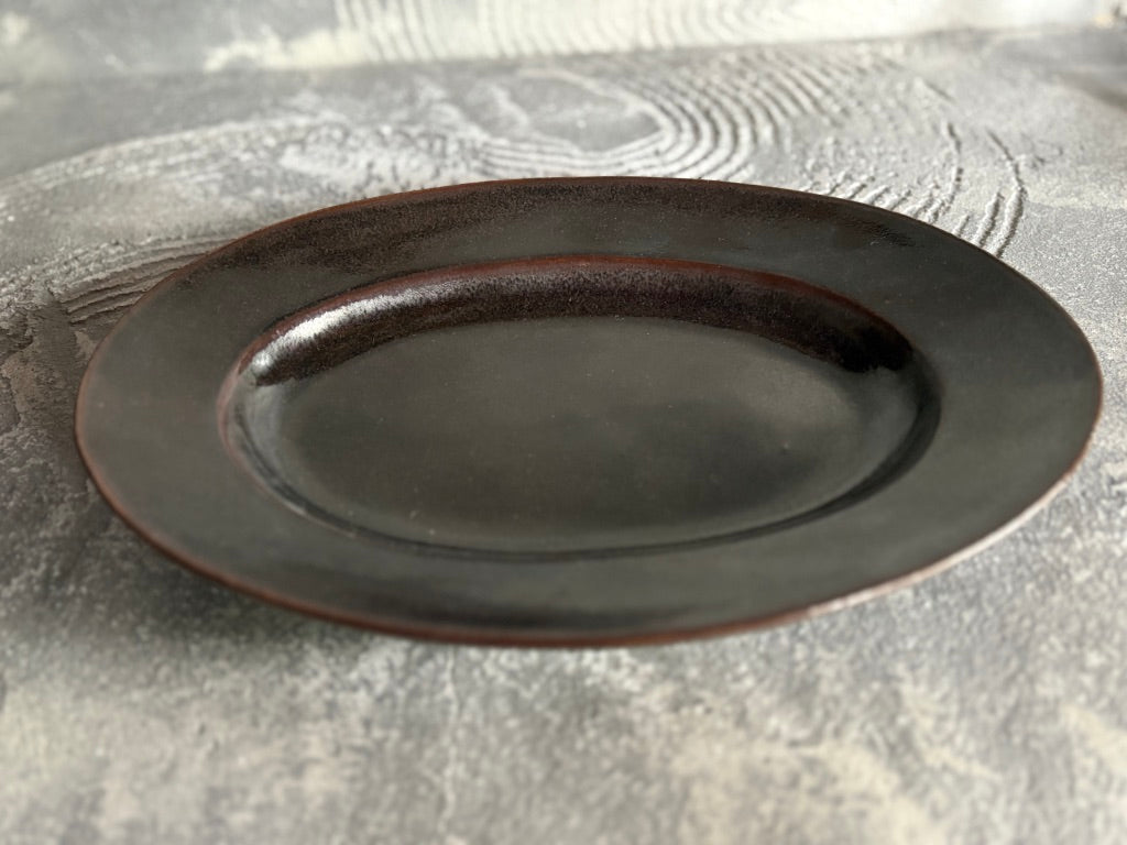 【栃木】今井　律湖　オーバル皿16