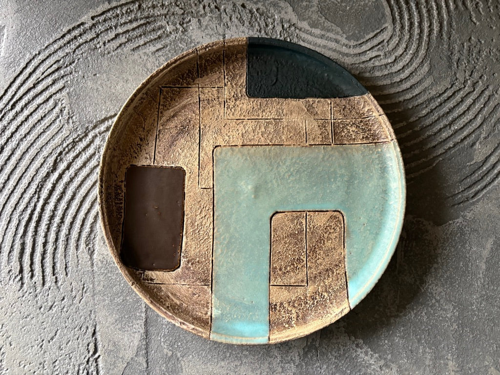 koo pottery【沖縄】仲田雅也　8寸プレート皿4