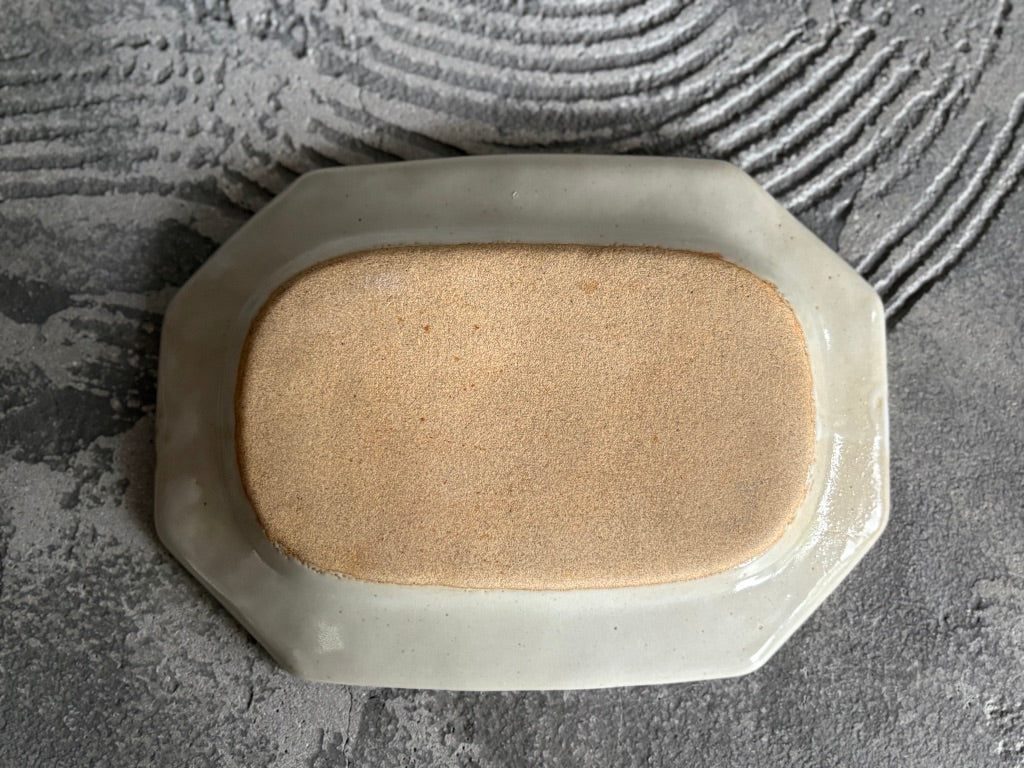 【栃木】今井　律湖　8角リムプレート皿12