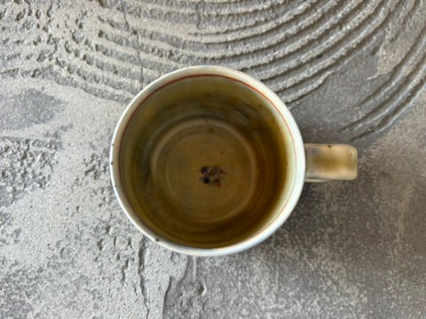 【京都】ヤマカワ　ミユキ　マグカップ　色絵　ふわふわ果実　9