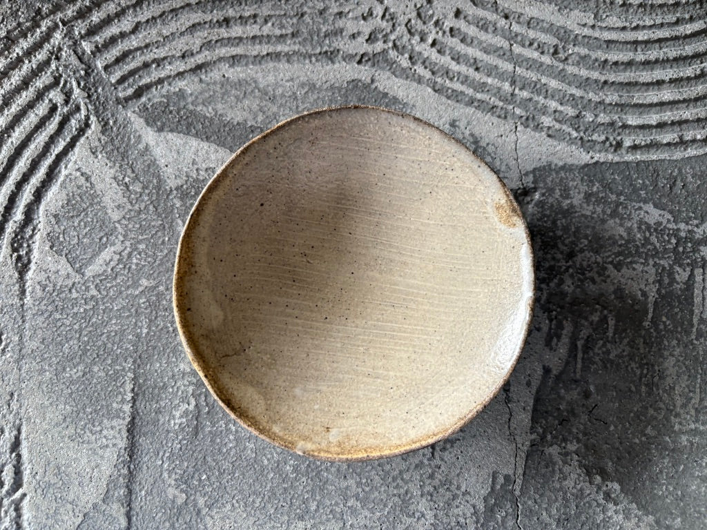 もものき工房【奈良】李將勲 白くし目4寸型皿 54