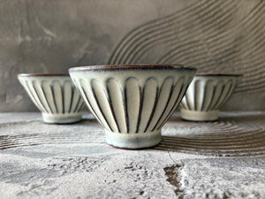 やすとし窯【兵庫】坂西康俊　鎬　　お茶碗46