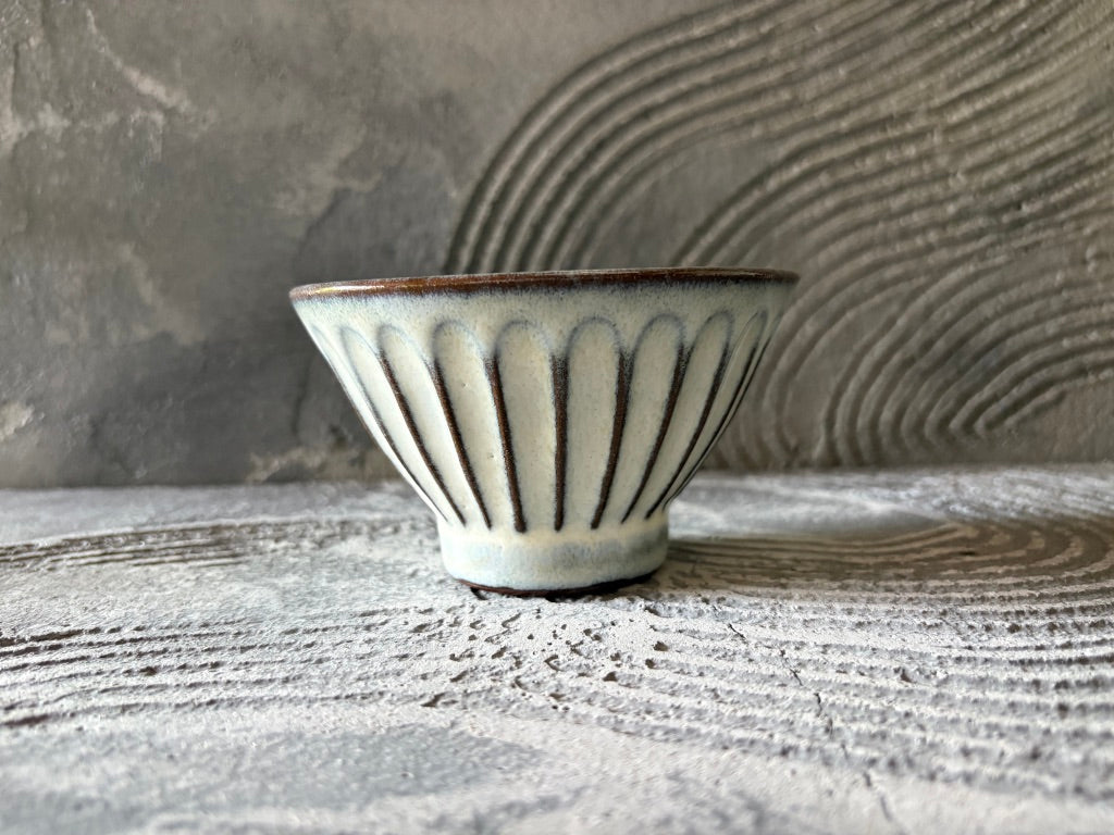 やすとし窯【兵庫】坂西康俊　鎬　　お茶碗46