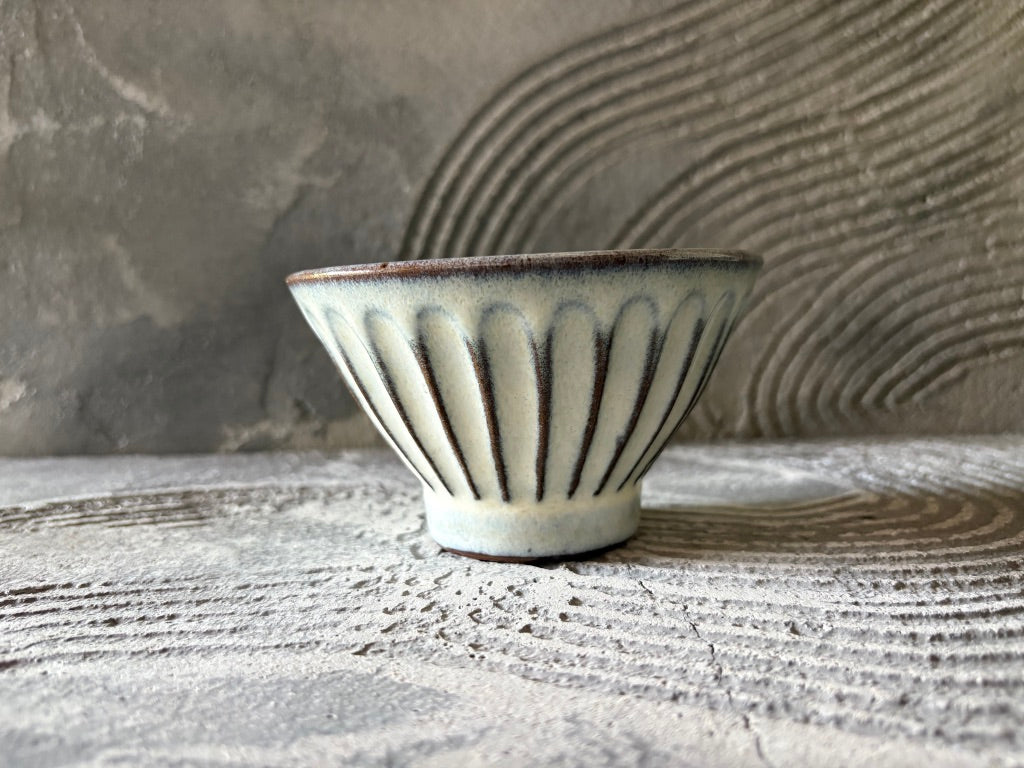 やすとし窯【兵庫】坂西康俊　鎬　　お茶碗46