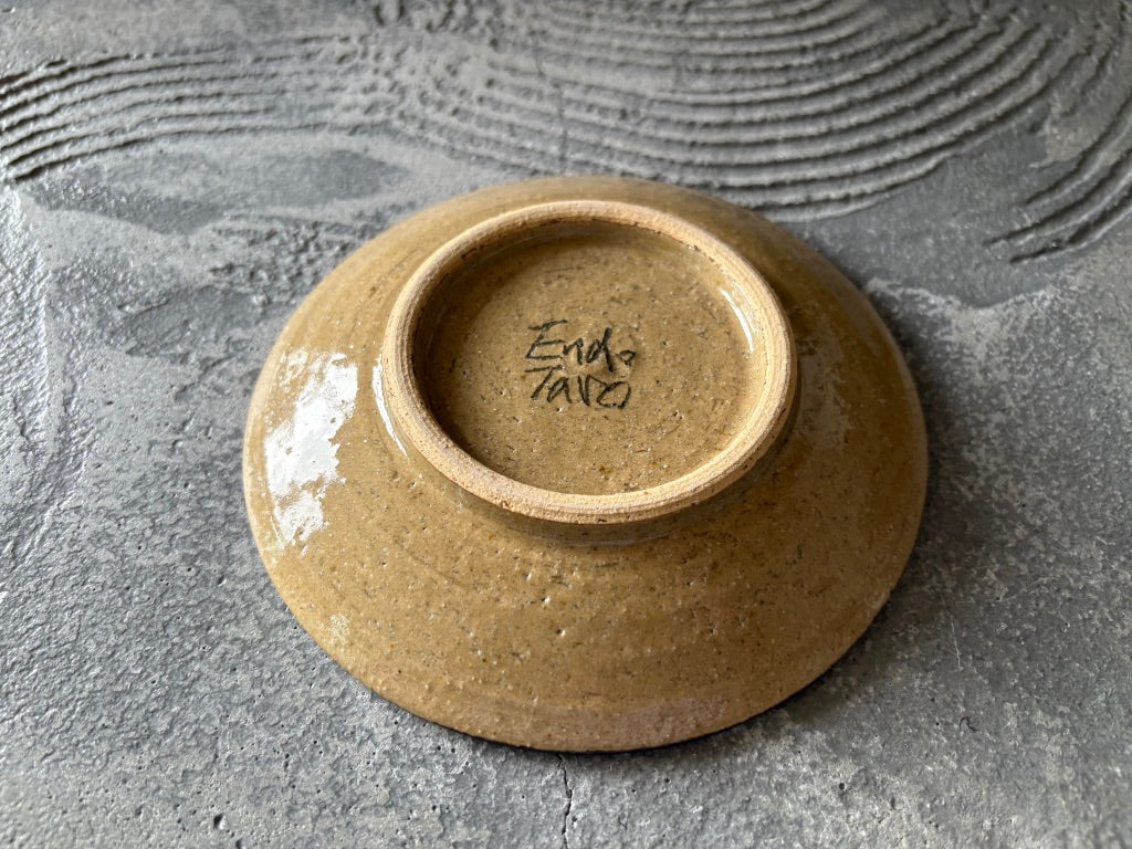 【益子】遠藤太郎　5寸皿7