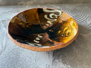 生畑皿山窯【京都】前野直史 スリップウエア 掛分　浅鉢18cm　29