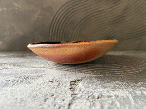 生畑皿山窯【京都】前野直史 スリップウエア 呉須　浅鉢18cm　25