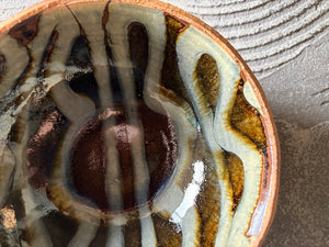 生畑皿山窯【京都】前野直史　スリップウエア 呉須 深鉢 16cm12