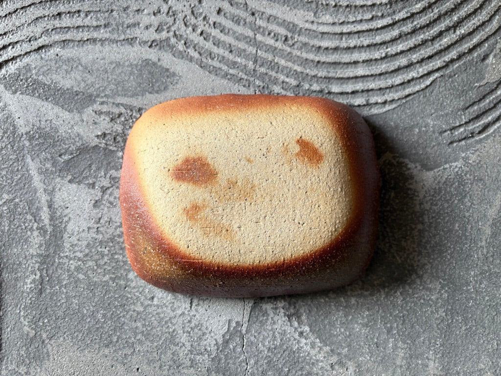 生畑皿山窯【京都】前野直史　泥三彩 角鉢 15cm　1