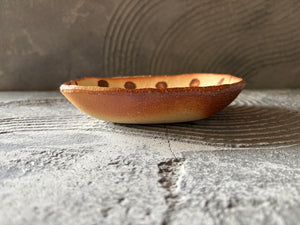 生畑皿山窯【京都】前野直史　泥三彩 角鉢 15cm　1