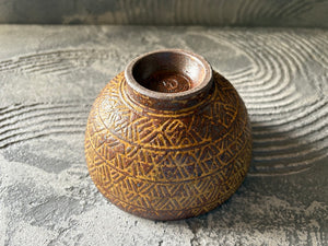 羅以音窯【福岡】江口誠基　香澄　アフリカ彫刻　お茶碗16