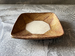 羅以音窯【福岡】江口誠基　香澄　アフリカ彫刻　角皿中10