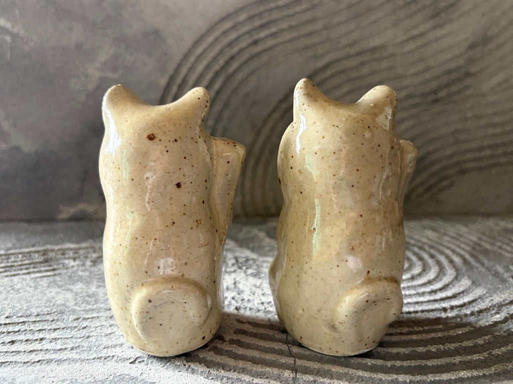キマノ陶器【栃木】木間伸哉　ひかり　猫おきもの　すず61