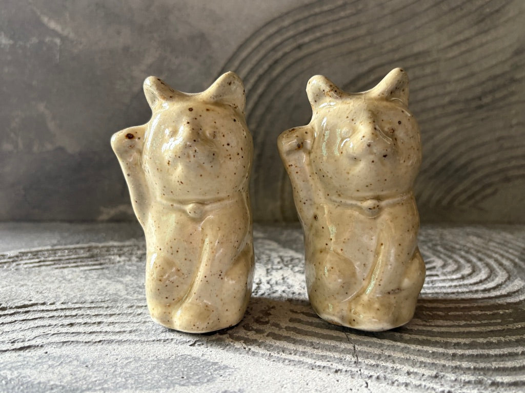 キマノ陶器【栃木】木間伸哉　ひかり　猫おきもの　すず61