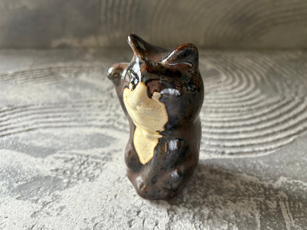 キマノ陶器【栃木】木間伸哉　ひかり　猫おきもの　すず59