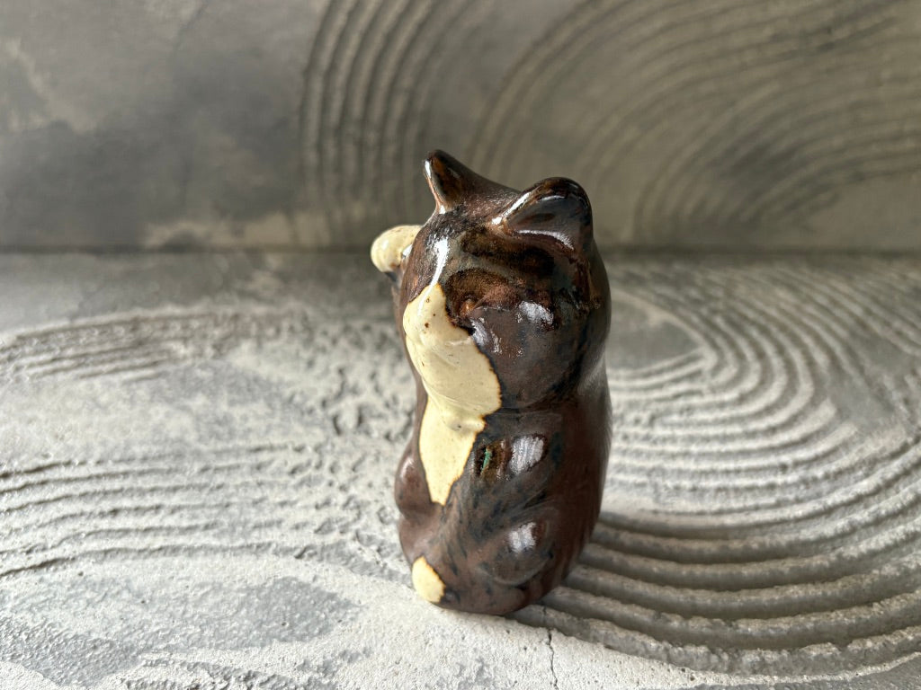 キマノ陶器【栃木】木間伸哉　ひかり　猫おきもの　すず55