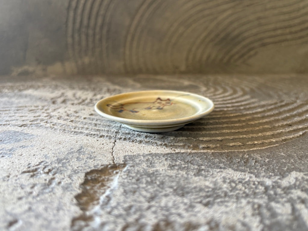 【京都】ヤマカワ　ミユキ　　豆皿　ねこいろいろ　57