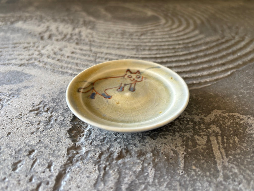 【京都】ヤマカワ　ミユキ　　豆皿　ねこいろいろ　57