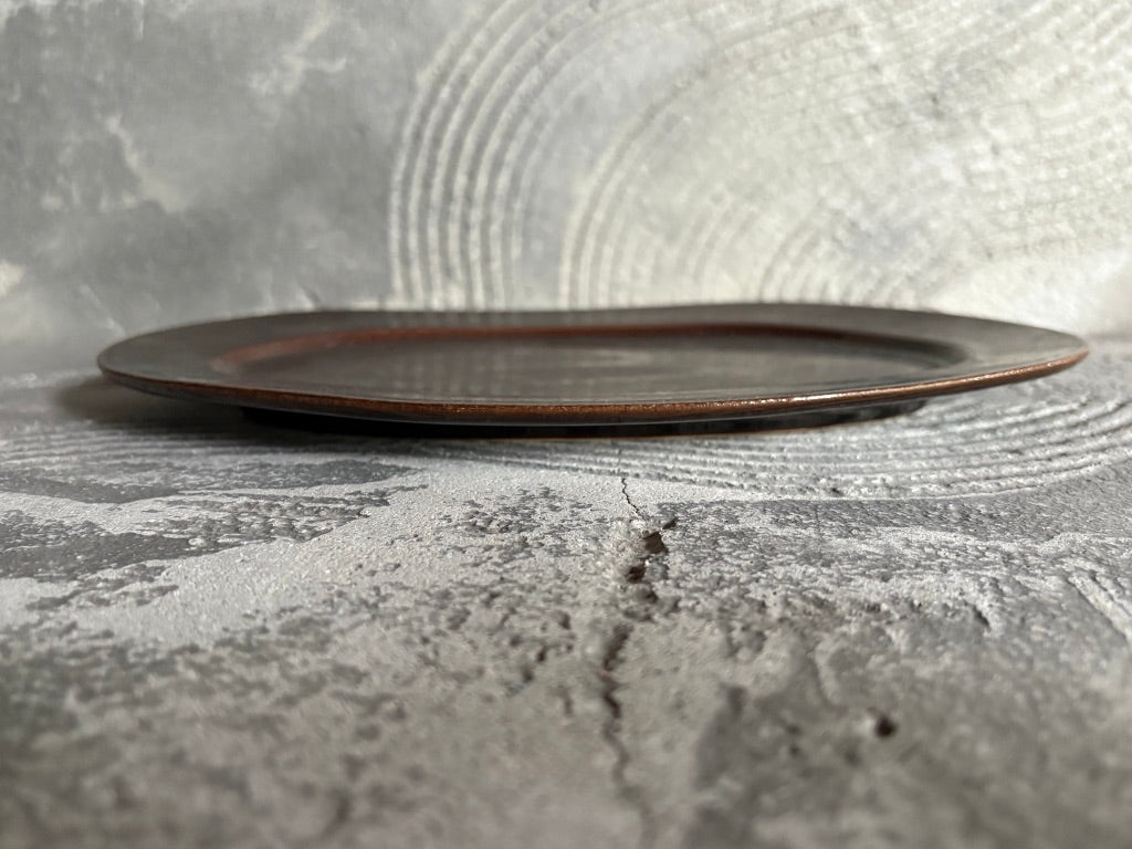 【栃木】今井　律湖　オーバル　リムプレート皿6