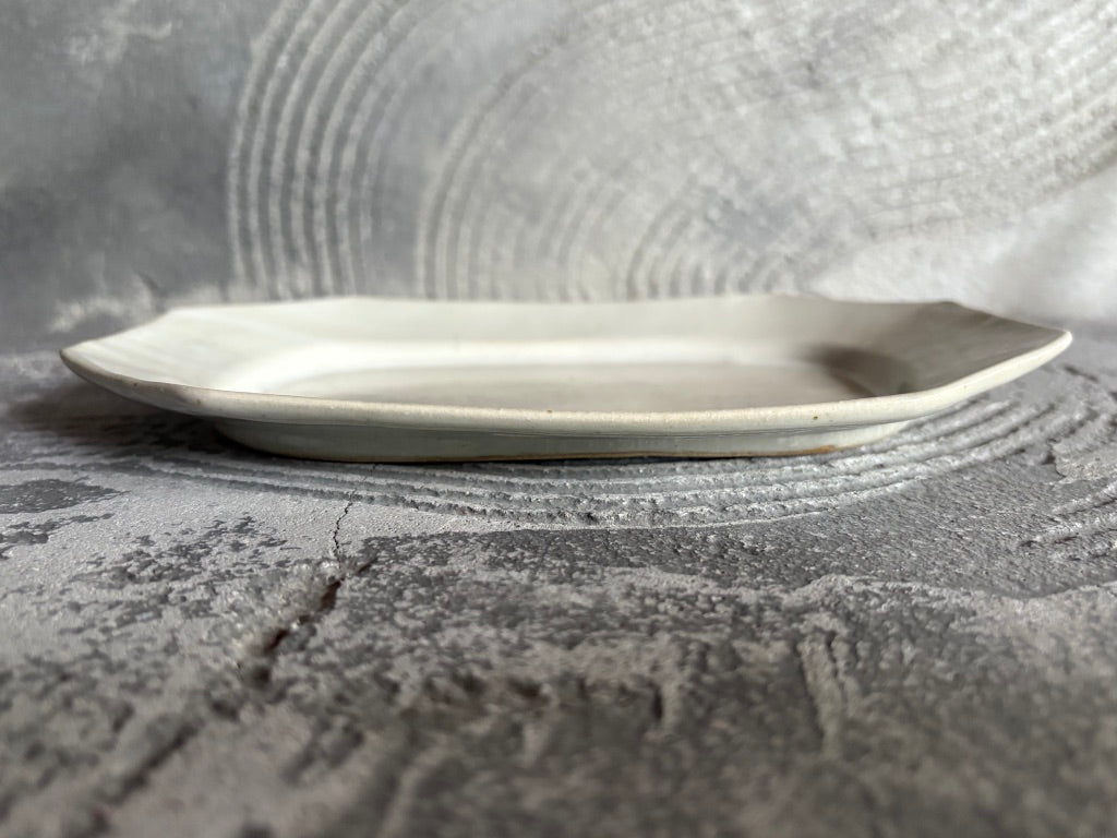 【栃木】今井　律湖　8角リムプレート皿12