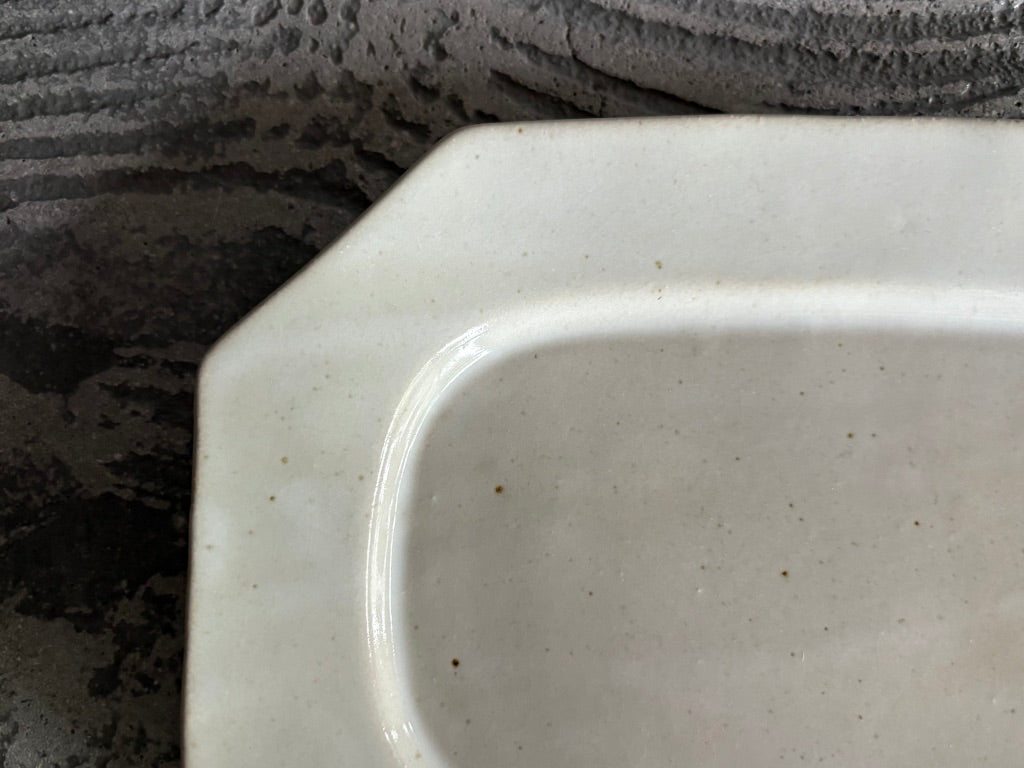 【栃木】今井　律湖　8角リムプレート皿12