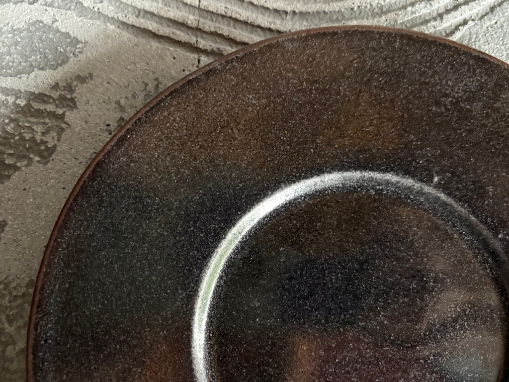 【栃木】今井　律湖　ワイドリムプレート皿9